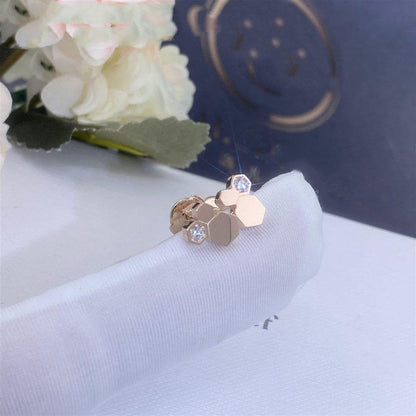 [✨Rose💎]BOUCLES D'OREILLES BEE LOVE OR ROSE DIAMANT