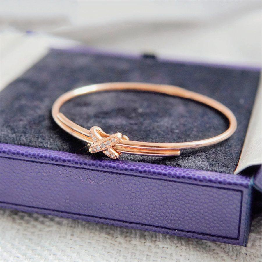 [✨Rose💎]JEUX DE BRACELET OR ROSE DIAMANTS