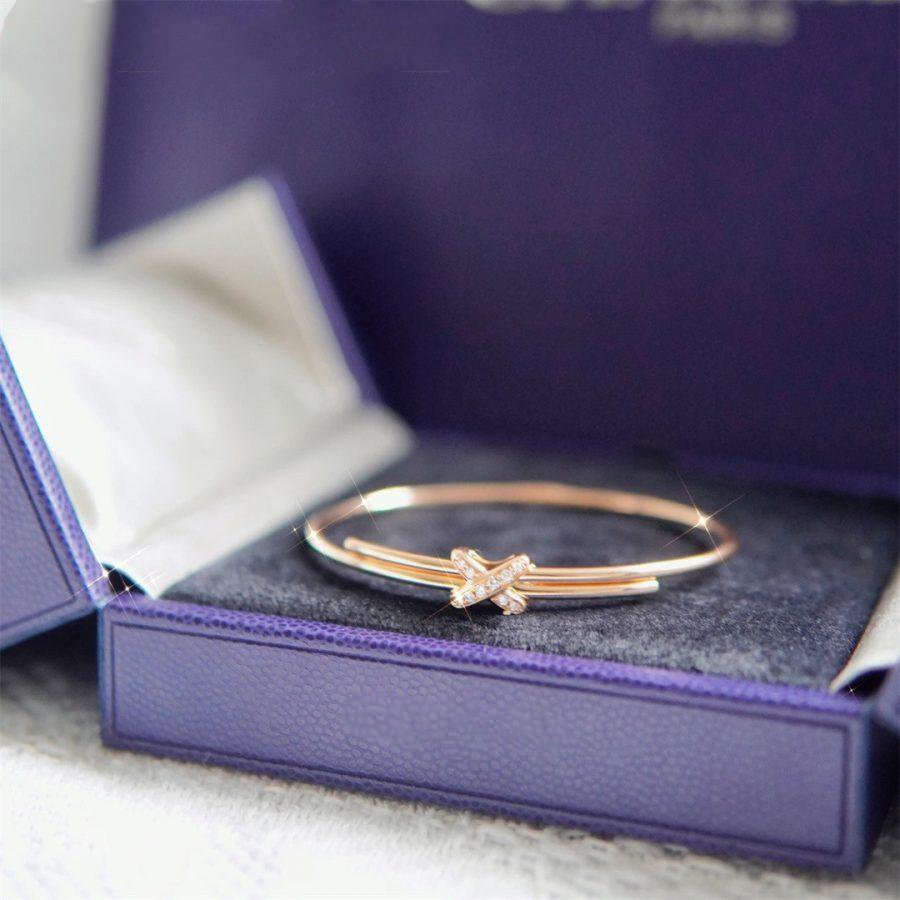 [✨Rose💎]JEUX DE BRACELET OR ROSE DIAMANTS