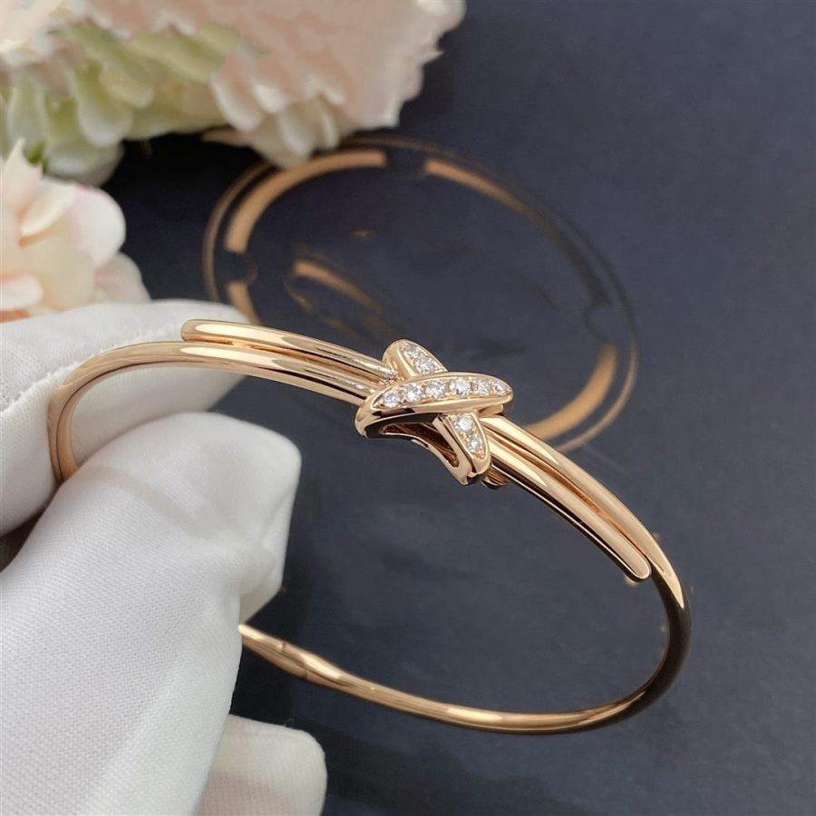 [✨Rose💎]JEUX DE BRACELET OR ROSE DIAMANTS