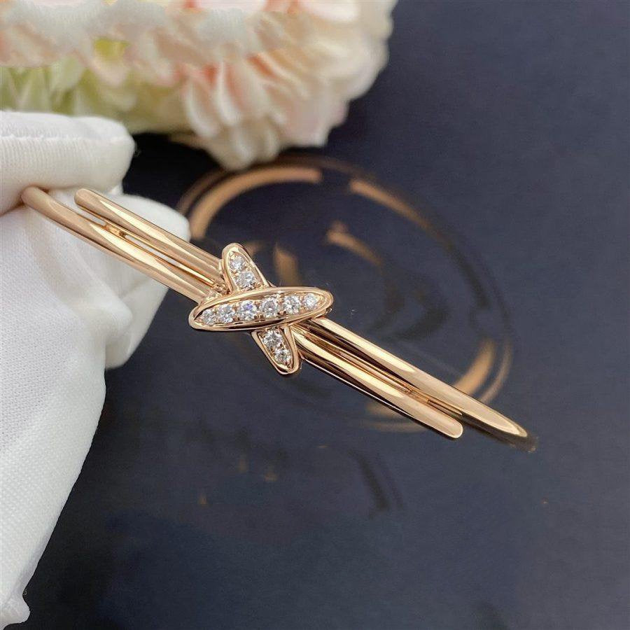 [✨Rose💎]JEUX DE BRACELET OR ROSE DIAMANTS