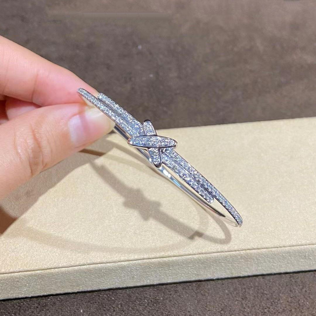 [✨Rose💎]JEUX DE BRACELET DIAMANTS ARGENT