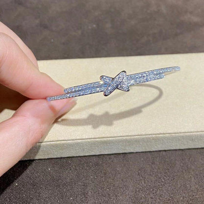 [✨Rose💎]JEUX DE BRACELET DIAMANTS ARGENT