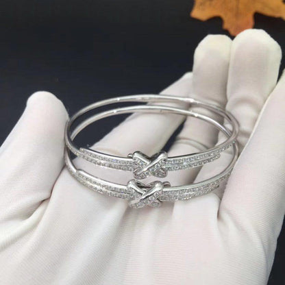 [✨Rose💎]JEUX DE BRACELET DIAMANTS ARGENT