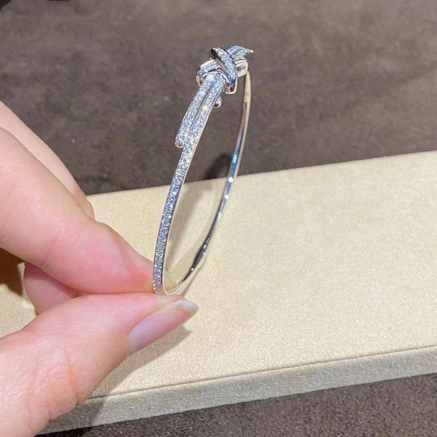 [✨Rose💎]JEUX DE BRACELET DIAMANTS ARGENT