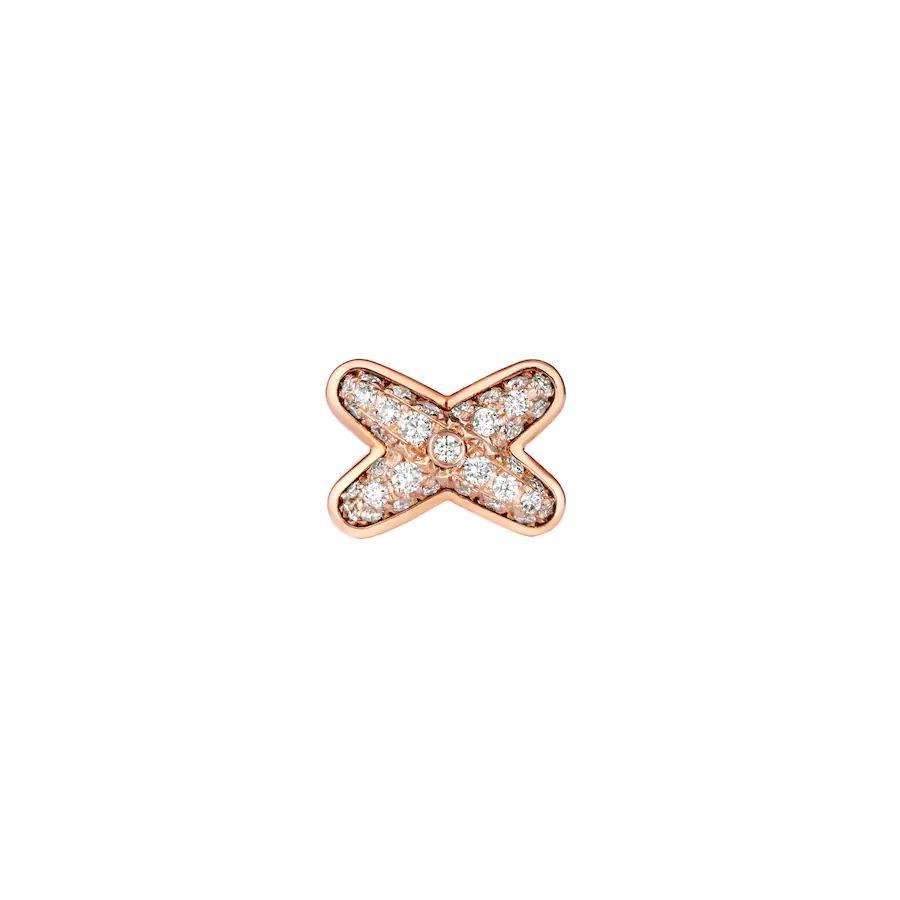 [✨Rose💎]JEUX DE BOUCLES D'OREILLES DIAMANT OR ROSE