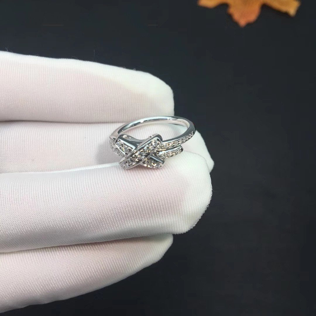 [✨Rose💎]BAGUE DIAMANT JEUX DE ARGENT