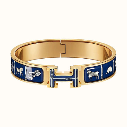 [✨Rose💎]BRACELET H COUVERTURES BLEU FONCÉ