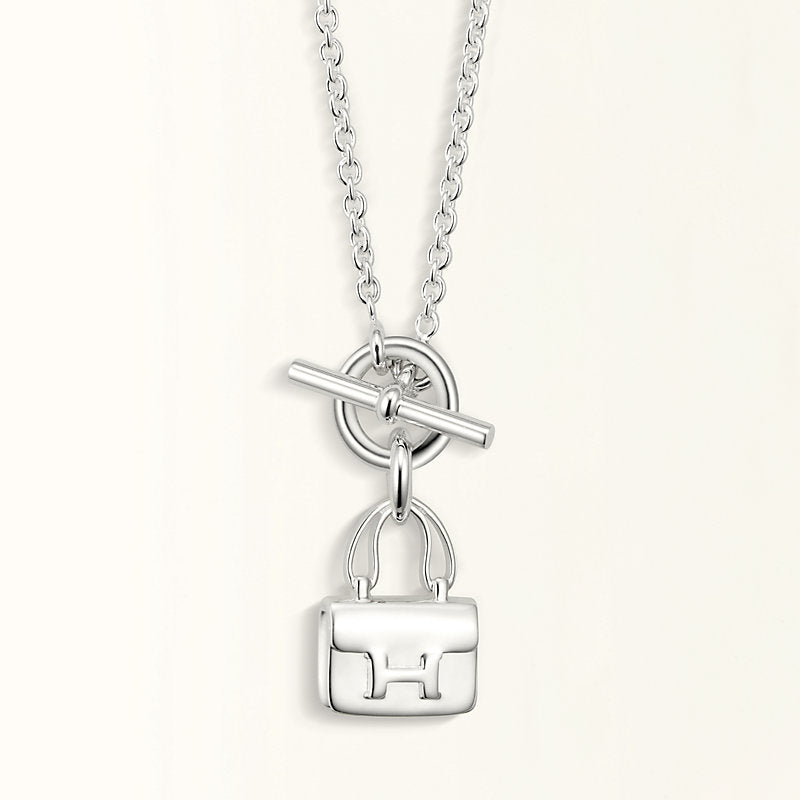 [✨Rose💎] COLLIER PENDENTIF POP H EN ARGENT