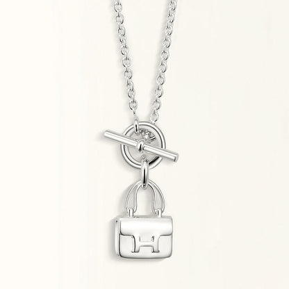 [✨Rose💎] COLLIER PENDENTIF POP H EN ARGENT