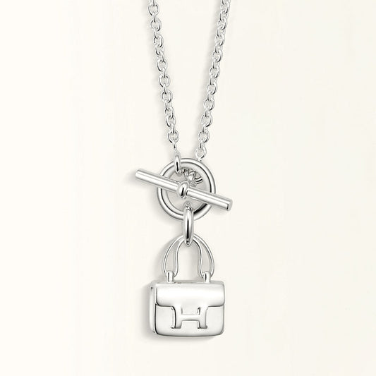 [✨Rose💎] COLLIER PENDENTIF POP H EN ARGENT