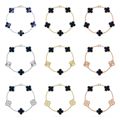 [✨Rose💎]CLOVER 5 MOTIF PIETERSITE BRACELET COLLECTION