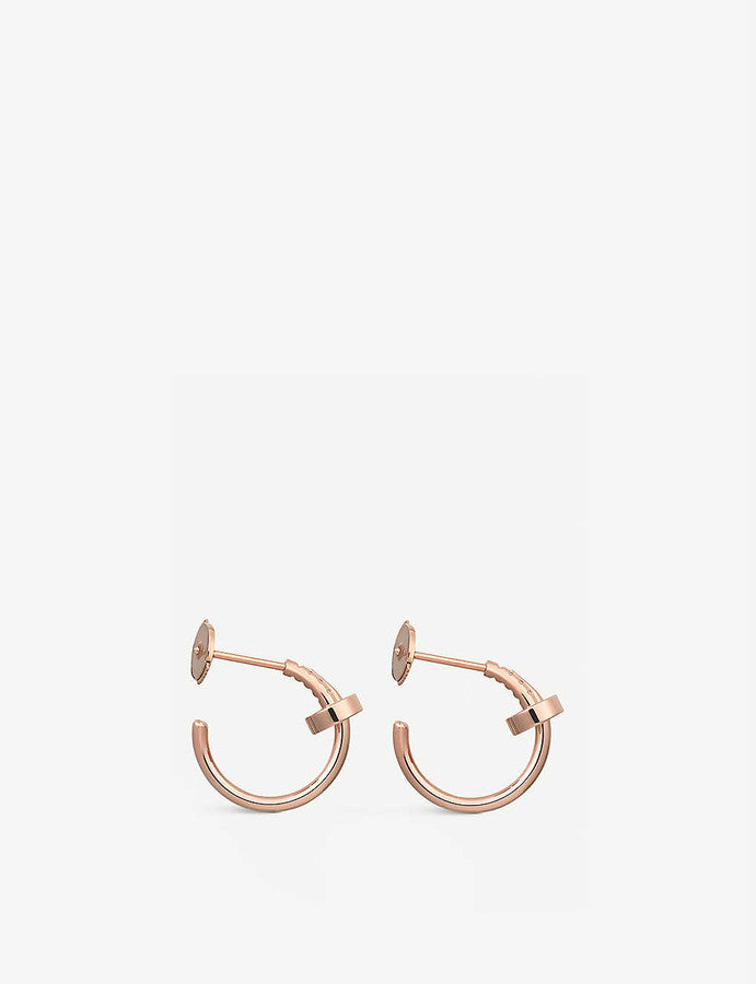 [✨Rose💎]Boucles d'oreilles JUSTE en or rose
