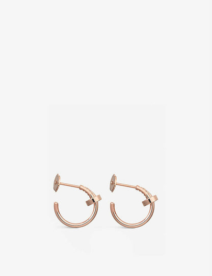 [✨Rose💎]Boucles d'oreilles JUSTE en or rose