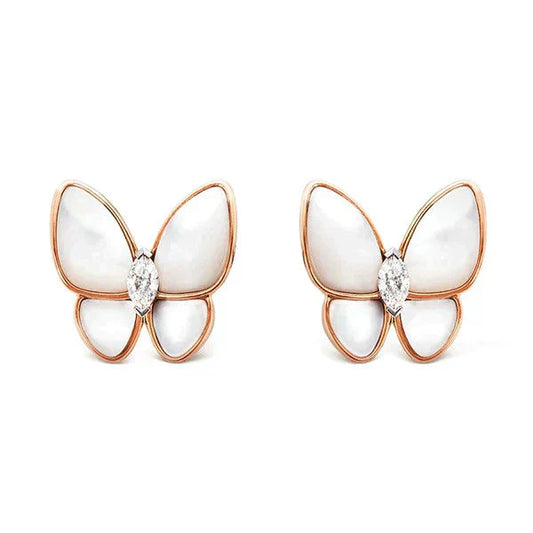 [✨Rose💎]BUTTERFLY MOP DIAMOND EARRINGS
