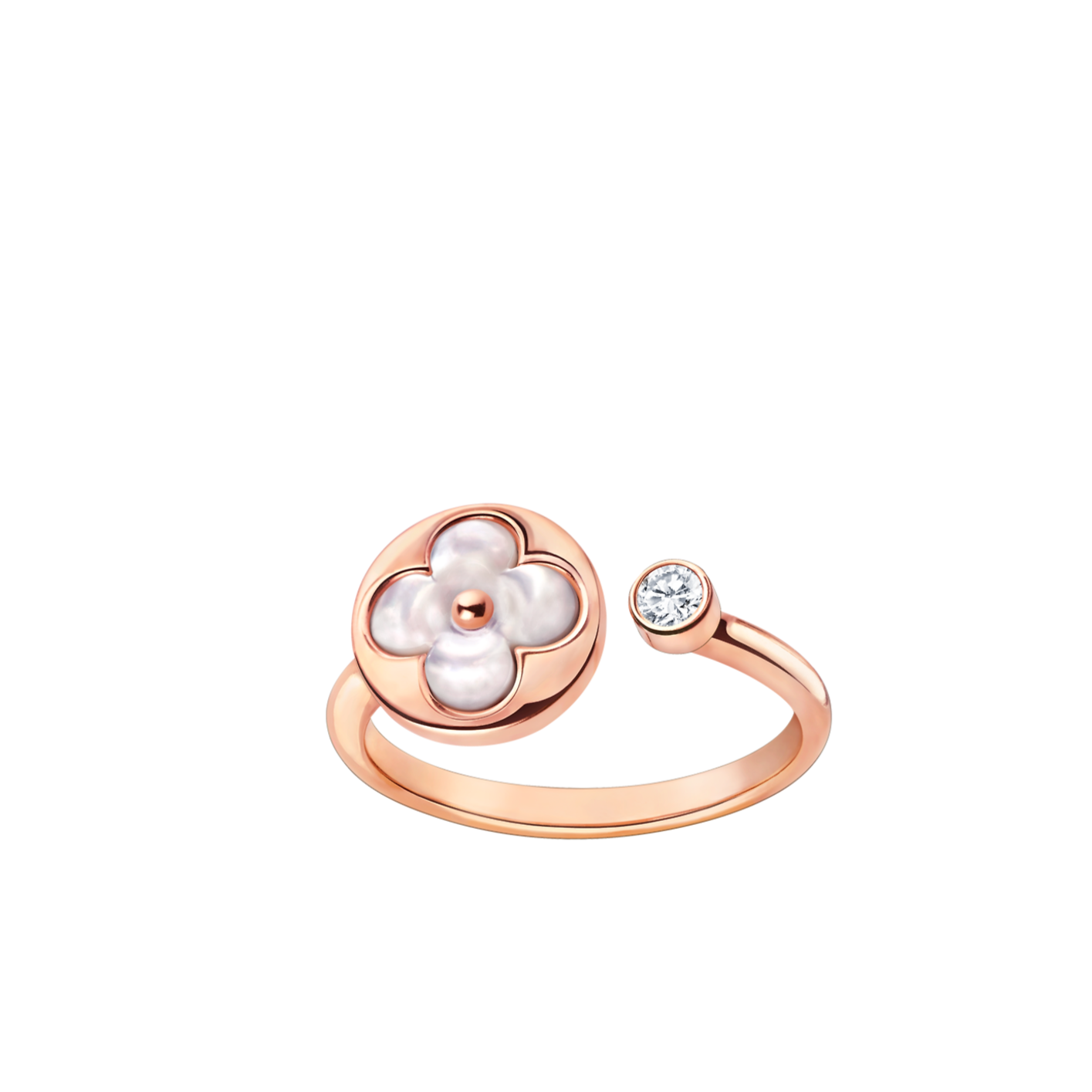 [✨Rose💎]BAGUE SUN 1 DIAMANT ROSE