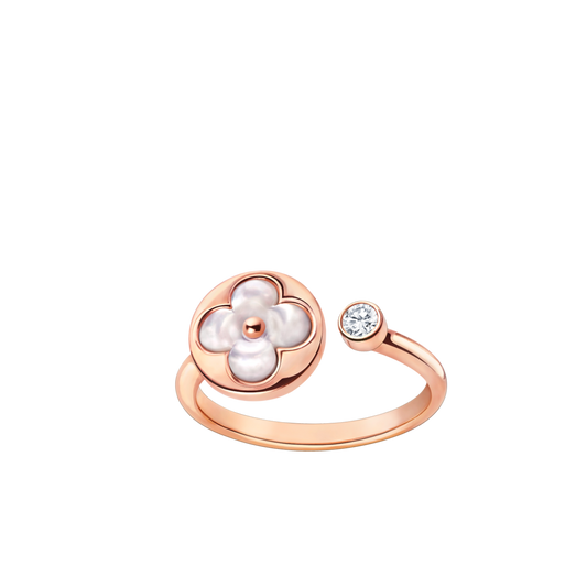 [✨Rose💎]SUN 1 DIAMOND PINK MOP RING