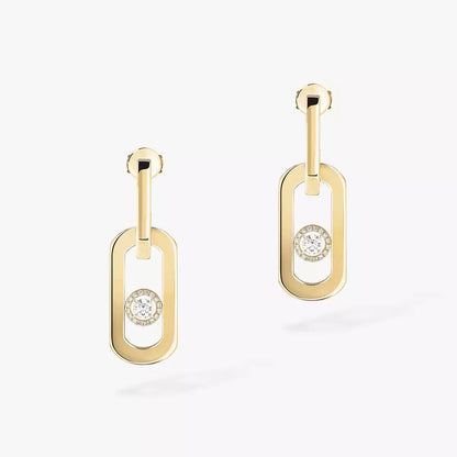 [✨Rose💎] So Move XL Diamond Hoop Earring
