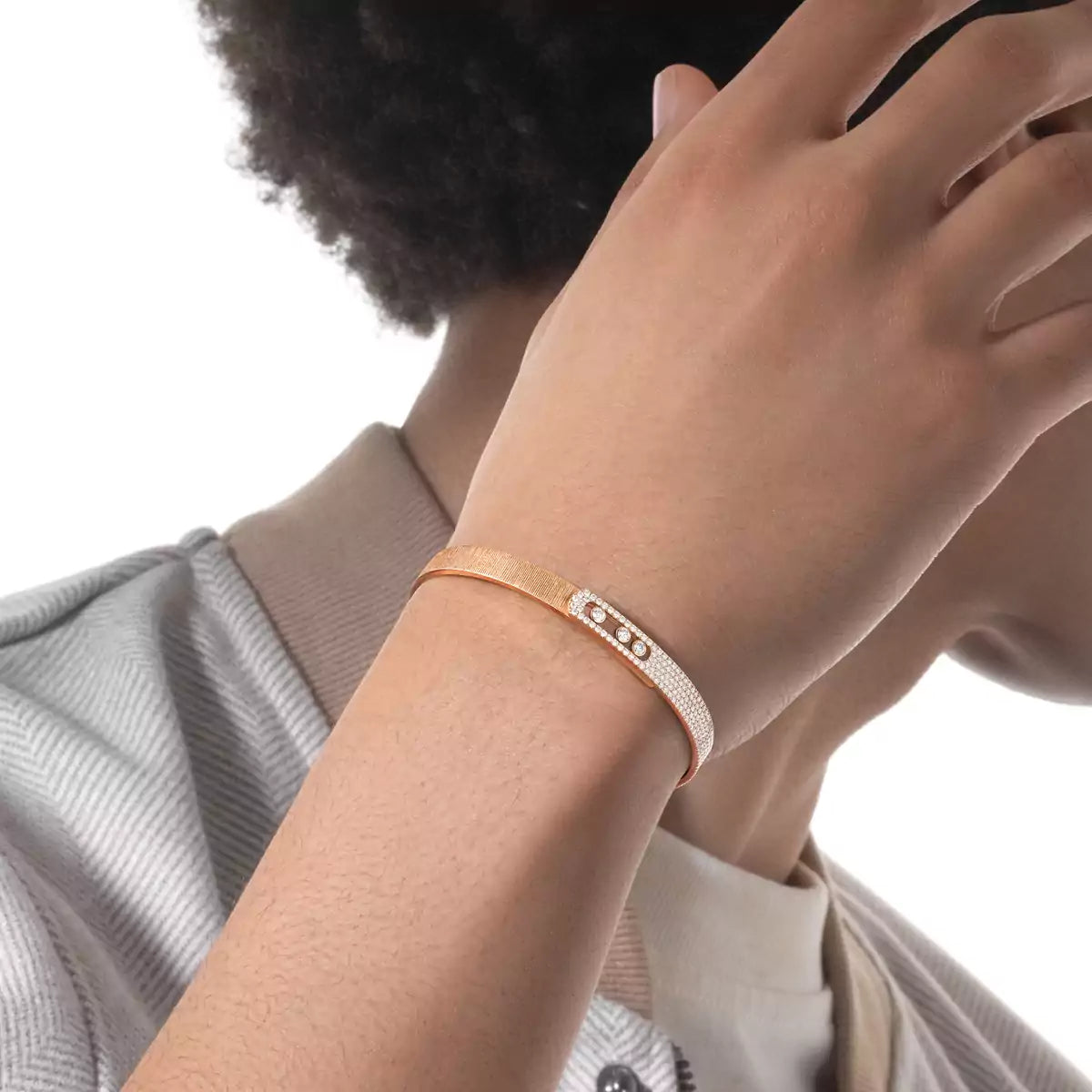 [✨Rose💎]Move Noa Cisel茅 half pav茅 bangle