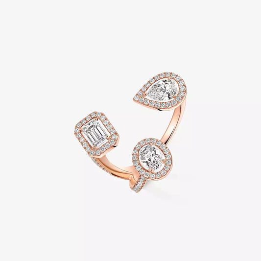 [[✨Rose💎] Diamond Ring 0,25ct My Twin Trilogy
