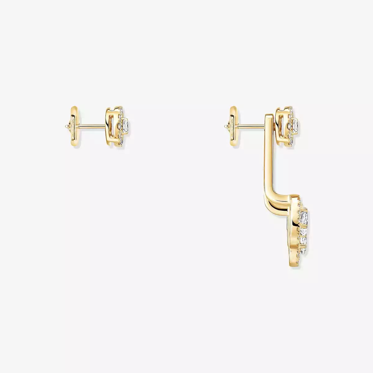 [✨Rose💎] My Twin Trio  Diamond Earrings