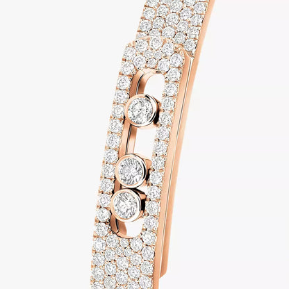 [✨Rose💎]Move Noa Full Pav茅 Diamond Bangle Bracelet