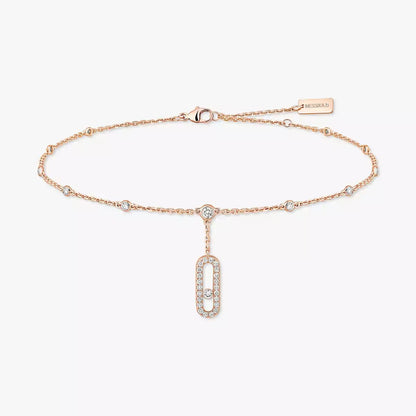 [✨Rose💎] Move Uno pave ankle bracelet