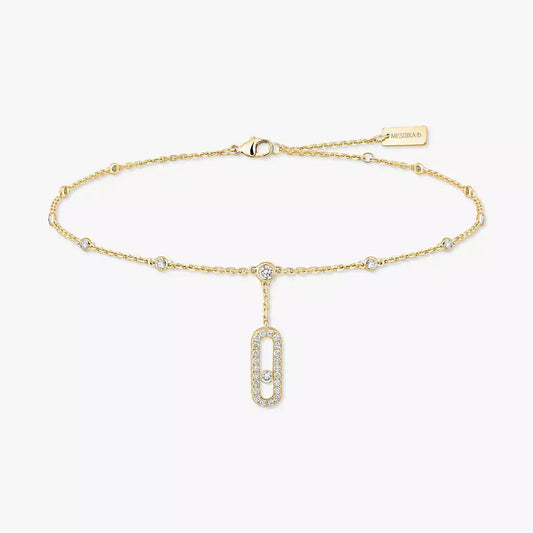 [✨Rose💎] Move Uno pave ankle bracelet