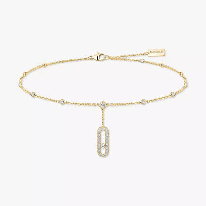 [✨Rose💎] Move Uno pav茅 ankle bracelet