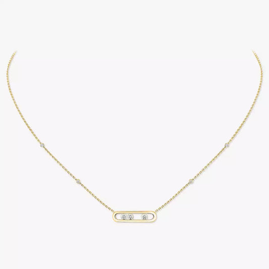 [✨Rose💎] Baby Move Gold Diamond Necklace