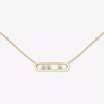 [✨Rose💎] Baby Move Gold Diamond Necklace