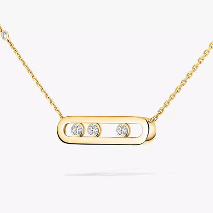 [✨Rose💎] Baby Move Gold Diamond Necklace
