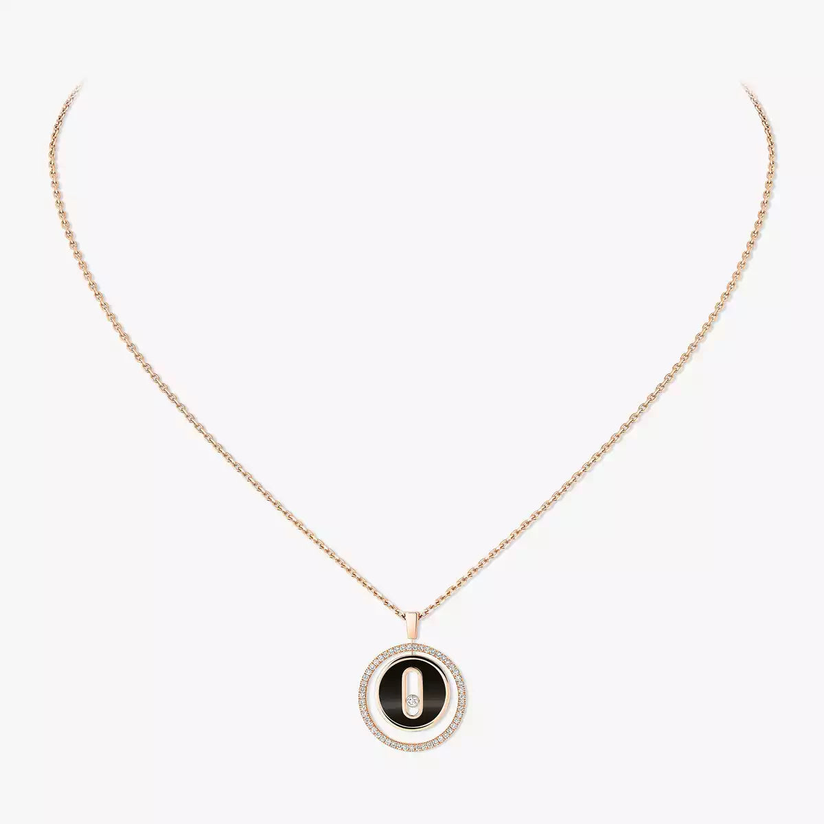 [✨Rose💎]Lucky Move Diamond Necklace in Rose Gold and White Mother-of-Pearl