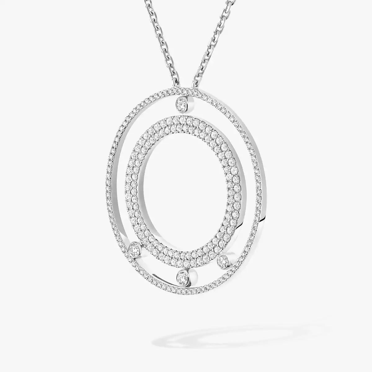 [✨Rose💎]Move Romane Long Pave_-Set Diamond Necklace