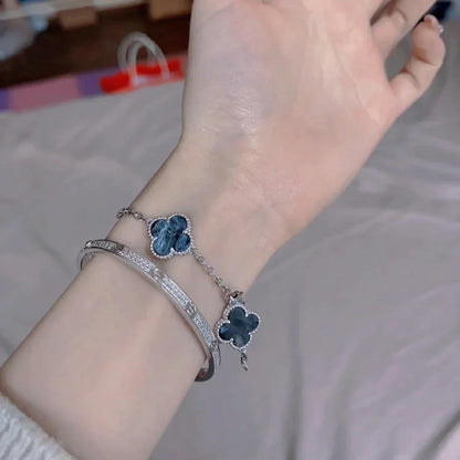 [✨Rose💎]CLOVER 5 MOTIF PIETERSITE BRACELET COLLECTION
