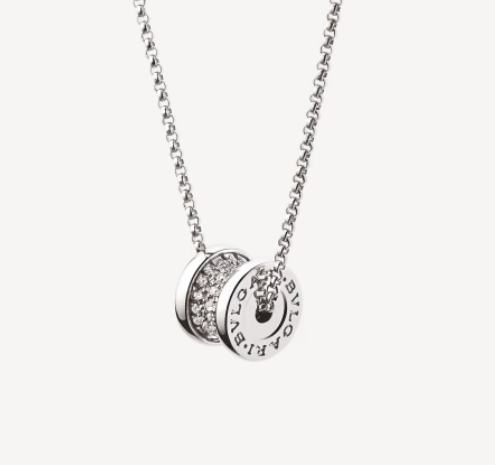 [✨Rose💎] COLLIER ZÉRO 1 ARGENT DIAMANT