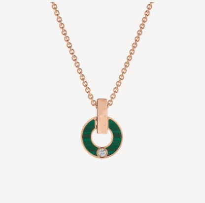[✨Rose💎] COLLIER GARI OR ROSE MALACHITE