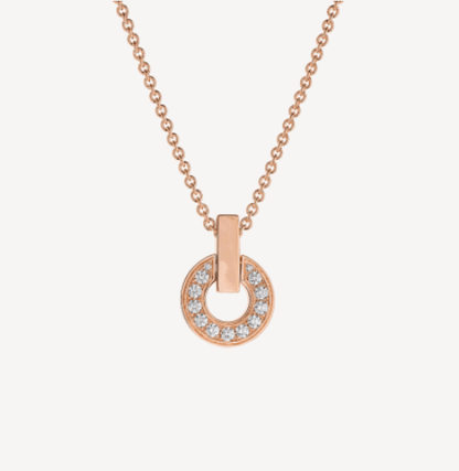 [✨Rose💎] COLLIER GARI OR ROSE DIAMANT