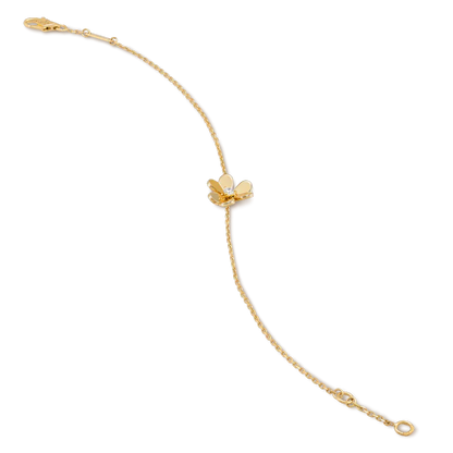 [✨Rose💎]BRACELET FRIVOLE EN MALACHITE ROSE À FLEURS D'OR