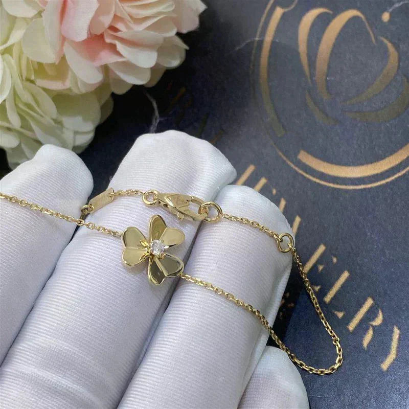 [✨Rose💎]BRACELET FRIVOLE EN MALACHITE ROSE À FLEURS D'OR