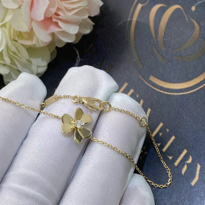 [✨Rose💎]BRACELET FRIVOLE EN MALACHITE ROSE À FLEURS D'OR