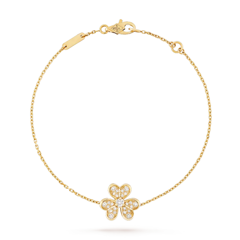 [✨Rose💎]BRACELET FRIVOLE EN OR ET DIAMANTS