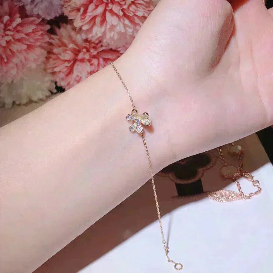 [✨Rose💎]BRACELET FRIVOLE EN OR ET DIAMANTS
