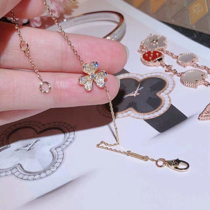 [✨Rose💎]BRACELET FRIVOLE EN OR ET DIAMANTS