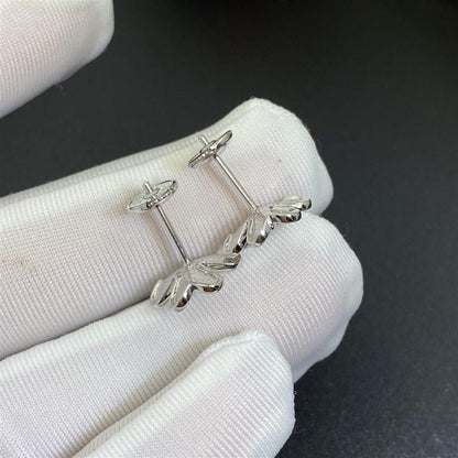 [✨Rose💎]Boucles d'oreilles FRIVOLE MINI FLEUR ARGENTÉE