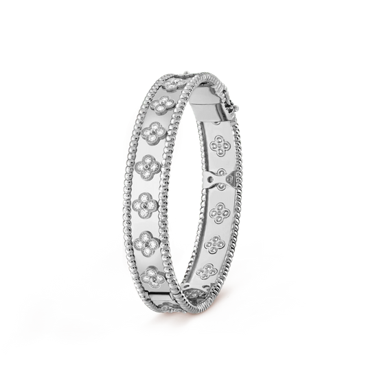 [✨Rose💎]BRACELET TRÈFLE DIAMANTS 8MM