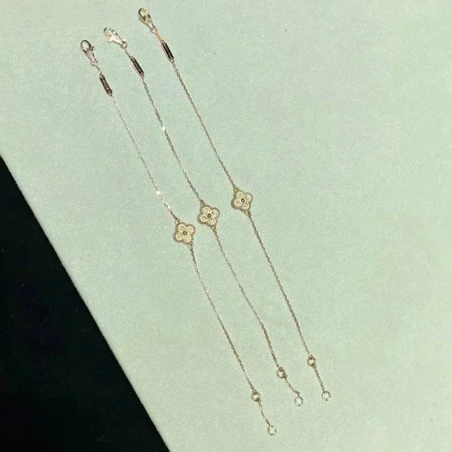 [✨Rose💎]BRACELET FLEUR UNIQUE TRÈFLE