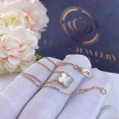 [✨Rose💎]BRACELET À FLEUR UNIQUE EN NACRE BLANCHE TRÈFLE