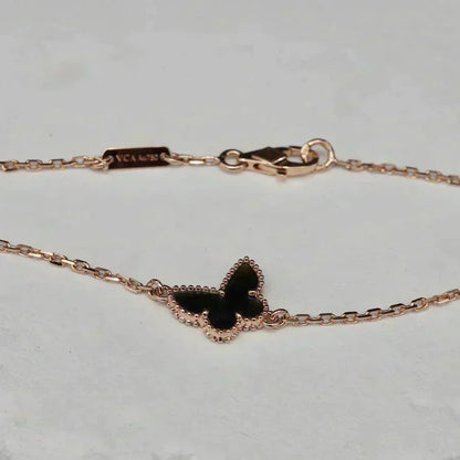 [✨Rose💎]BRACELET PAPILLON ONYX