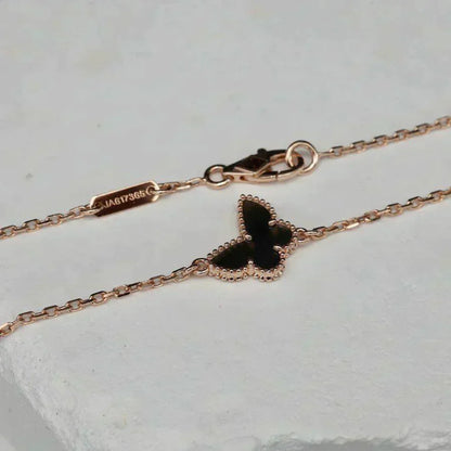 [✨Rose💎]BRACELET PAPILLON ONYX